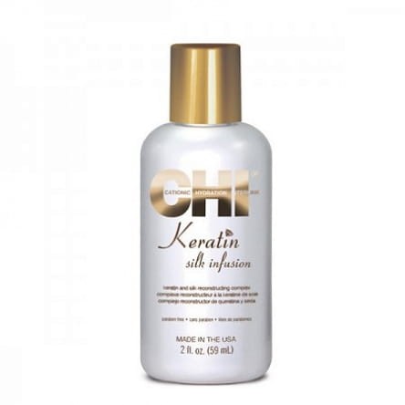 Chi keratin silk infusion Olejek do włosów z keratyną i jedwabiem 59ml