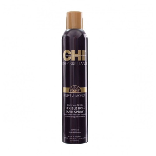 Chi deep brilliance Elastyczny lakier do włosów 284g/296ml
