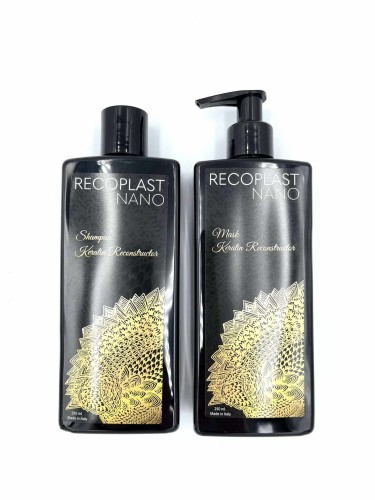 Recoplast nano Zestaw do włosów po keratynowym prostowaniu nanoplastii i botoxie szampon i maska 2x250ml