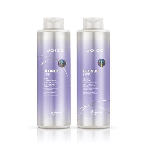 Joico blonde life violet Zestaw do włosów blond szampon 1000ml odżywka 1000ml