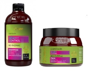 Three therapy benefit control Zestaw regenerujący szampon 1l maska 1l