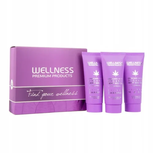 Wellness premium silver Mini zestaw do włosów blond 2x szampon 50ml maska 50ml.webp