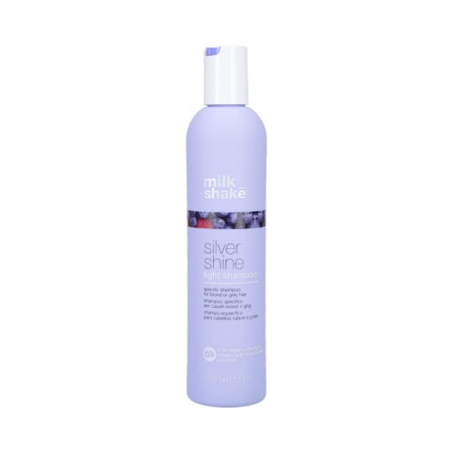 Milk shake silver shine Lekki szampon z fioletowym pigmentem do włosów blond 300ml