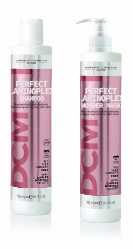 Diapason perfect laminoplex Zestaw do włosów z efektem laminacji szampon 300ml maska 300ml