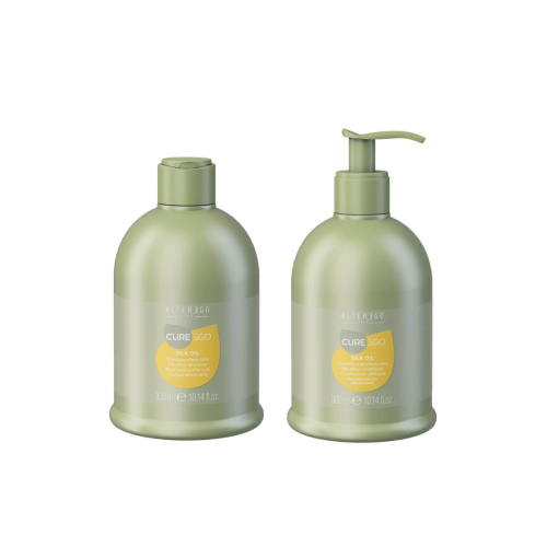 Alter ego cureego silk oil Zestaw wygładzający do włosów Szampon 300ml Odżywka 300ml (1).png