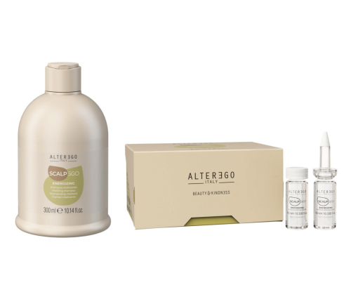 Alter ego scalpego energizing Zestaw przeciw wypadaniu włosów Szampon 300ml Ampułki 12x10ml (1).png