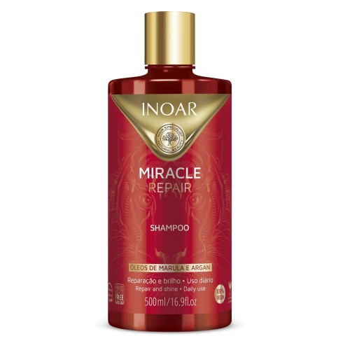 Inoar miracle repair Szampon regenerujący do włosów zniszczonych 500ml