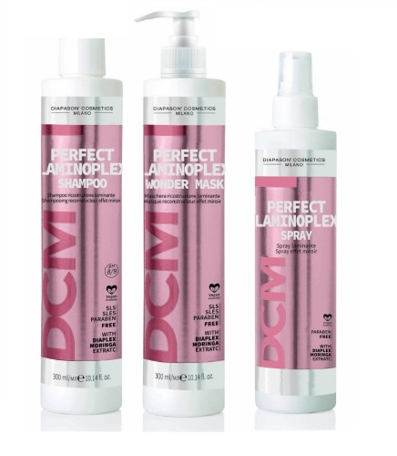 Diapason laminoplex Zestaw do laminacji szampon 300ml maska 300ml spray 150ml