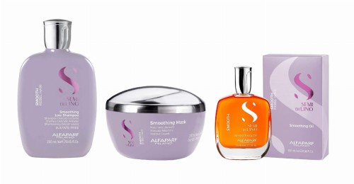 ALFAPARF SDL Smooth Zestaw wygładzający do włosów Szampon 250ml + Maska 200ml + Olejek 100ml