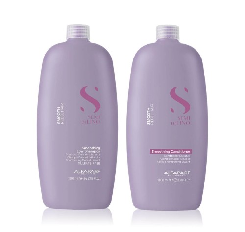 ALFAPARF SDL Smooth Zestaw wygładzający do włosów Szampon + Odżywka 2x1000ml