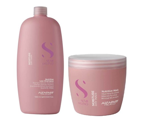 ALFAPARF SDL Moisture Nutritive Szampon + Maska Duży zestaw nawilżający do włosów suchych