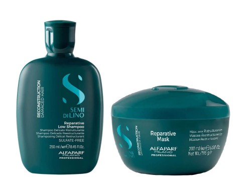 ALFAPARF SDL Reconstruction Szampon 250ml + Maska 200ml Zestaw do włosów zniszczonych
