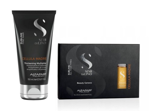 Alfaparf Cellula Madre Zestaw Serum zwiększające objętość włosów 150ml + Ampułki Beauty genesis 12x13ml