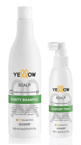 Yellow scalp Zestaw przeciwłupieżowy szampon 500ml tonik 125ml