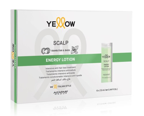 Yellow scalp energy Ampułki przeciw wypadaniu włosów zestaw 6x13ml