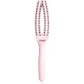 Olivia Garden fingerbrush Szczotka do włosów dzik i nylon pastelowy róż rozmiar s