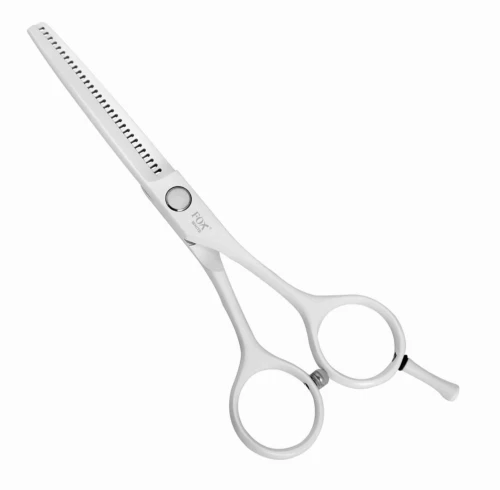 Fox white Degażówki do strzyżenia włosów białe 5,5"