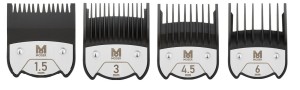 Moser Zestaw magnetycznych nasadek do maszynki 1,5mm 3mm 4,5mm 6mm