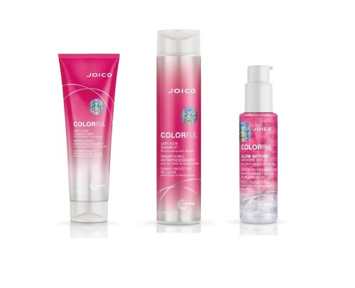 Joico colorful anti-fade Zestaw do włosów farbowanych szampon 300ml odżywka 250ml serum 63ml