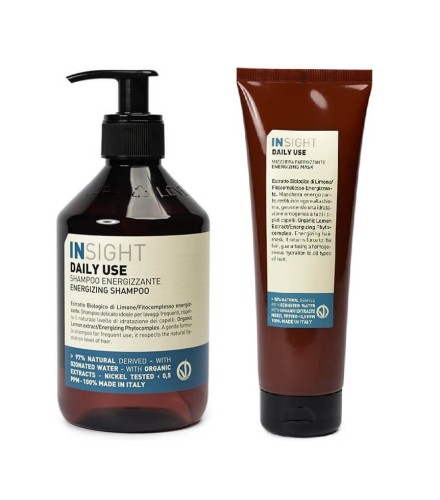 Insight daily use Zestaw do codziennej pielęgnacji włosów szampon 400ml maska 250ml