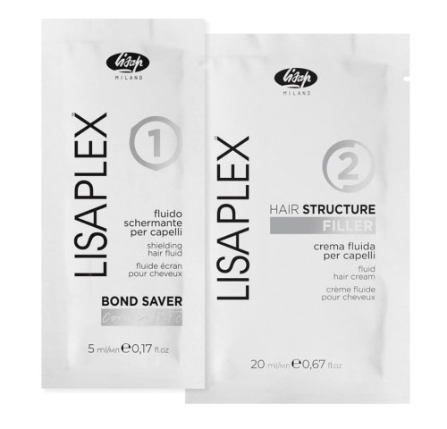 Lisap Lisaplex Zestaw do odbudowy włosów 5ml N'1+20ml N'2 saszetka